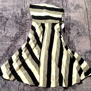 Strapless swing dress